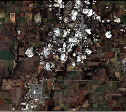 1988 and 2010 Composites for Landsat Bands 1, 2, and 3